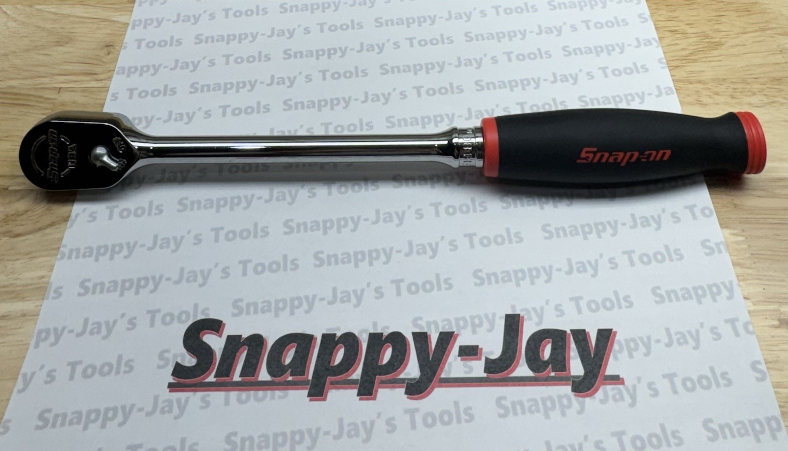 Snap-on Tools USA NEW RED 3/8” Drive DUAL 80 Soft Grip Long Handle Ratchet FHL80