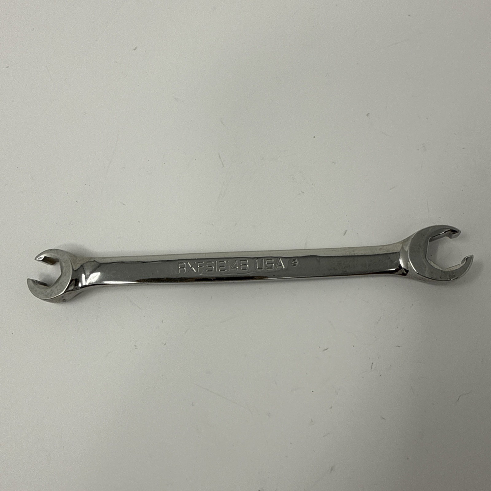 Snap-on tools 3/8 x 7/16″ SAE flare nut open end 6-point wrench RXFS1214B