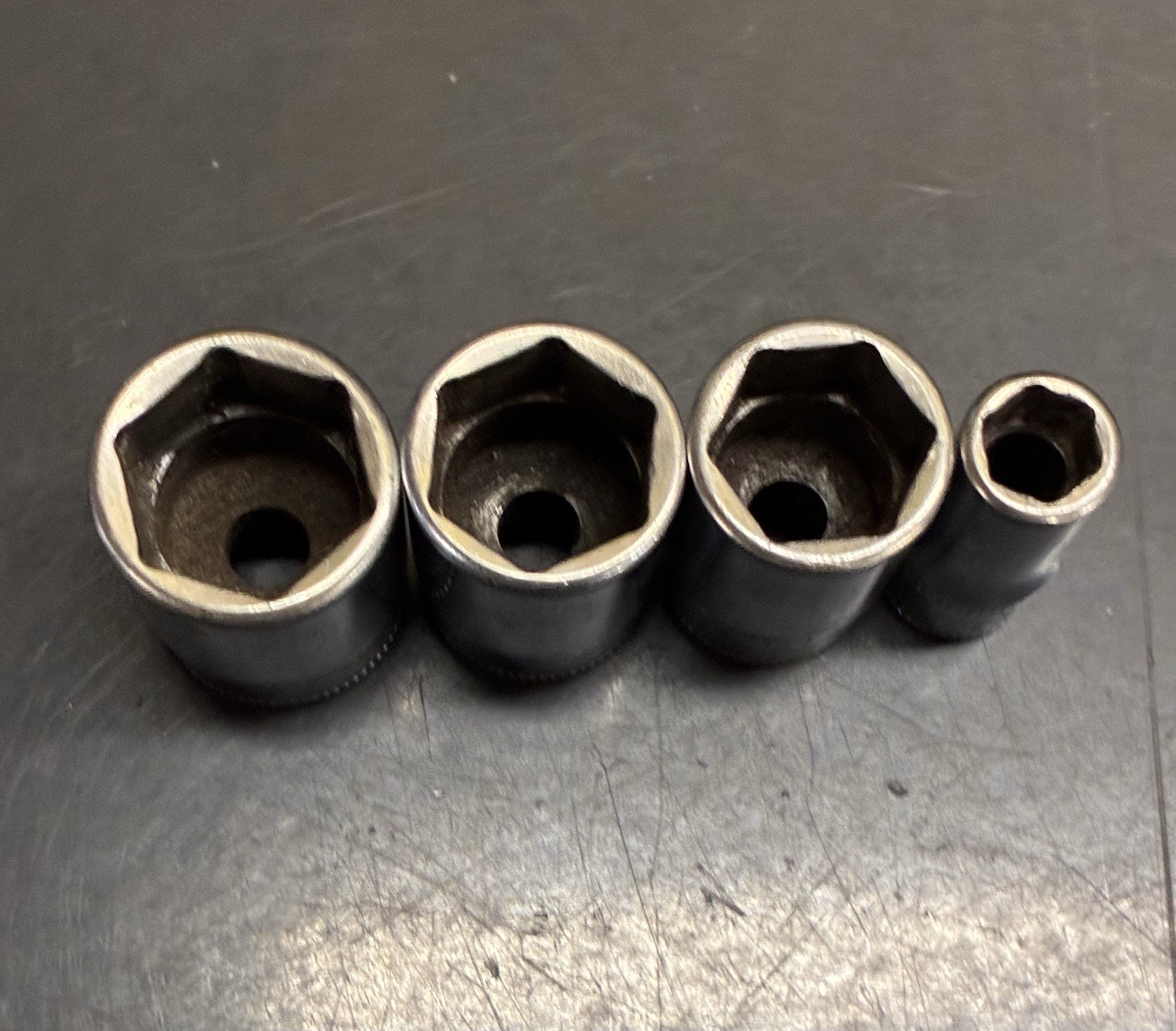 Snap On 1/4 Drive Semi Deep Metric Sockets 6 Point