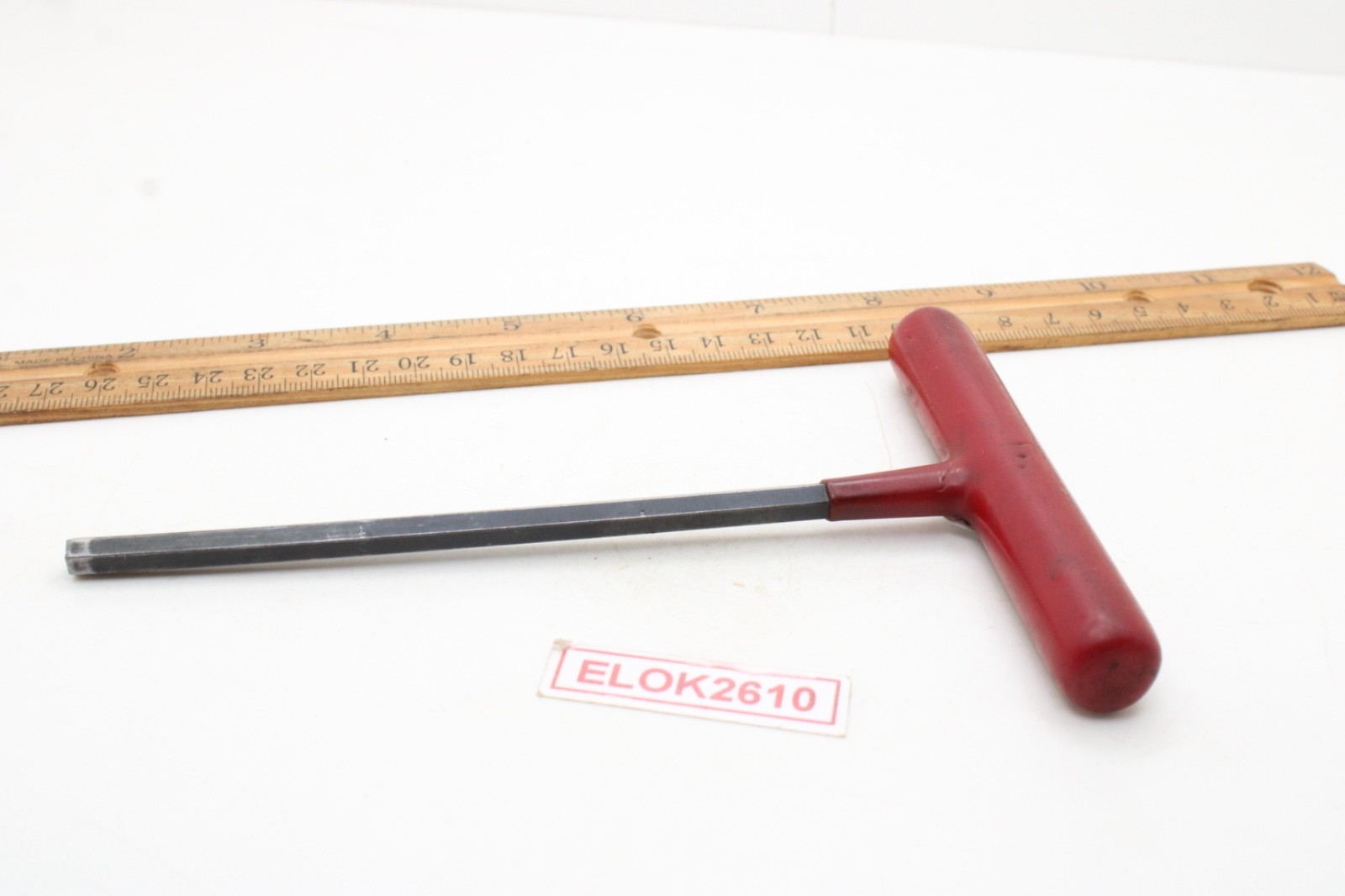 Unbranded 6mm 6 Point Metric Red Rubber Handle Hex Allen Key T Handle USA