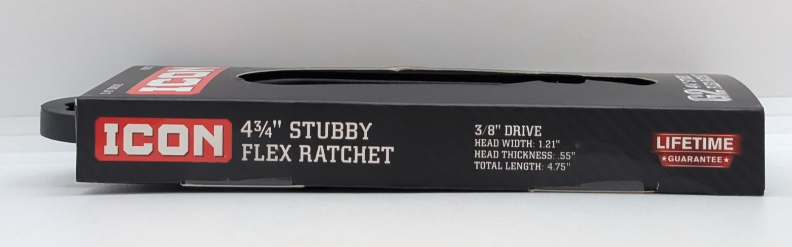 ICON G2 3/8″ Drive 4-3/4″ Stubby Flex Ratchet – R2STF – 70425 – NEW IN PACKAGING