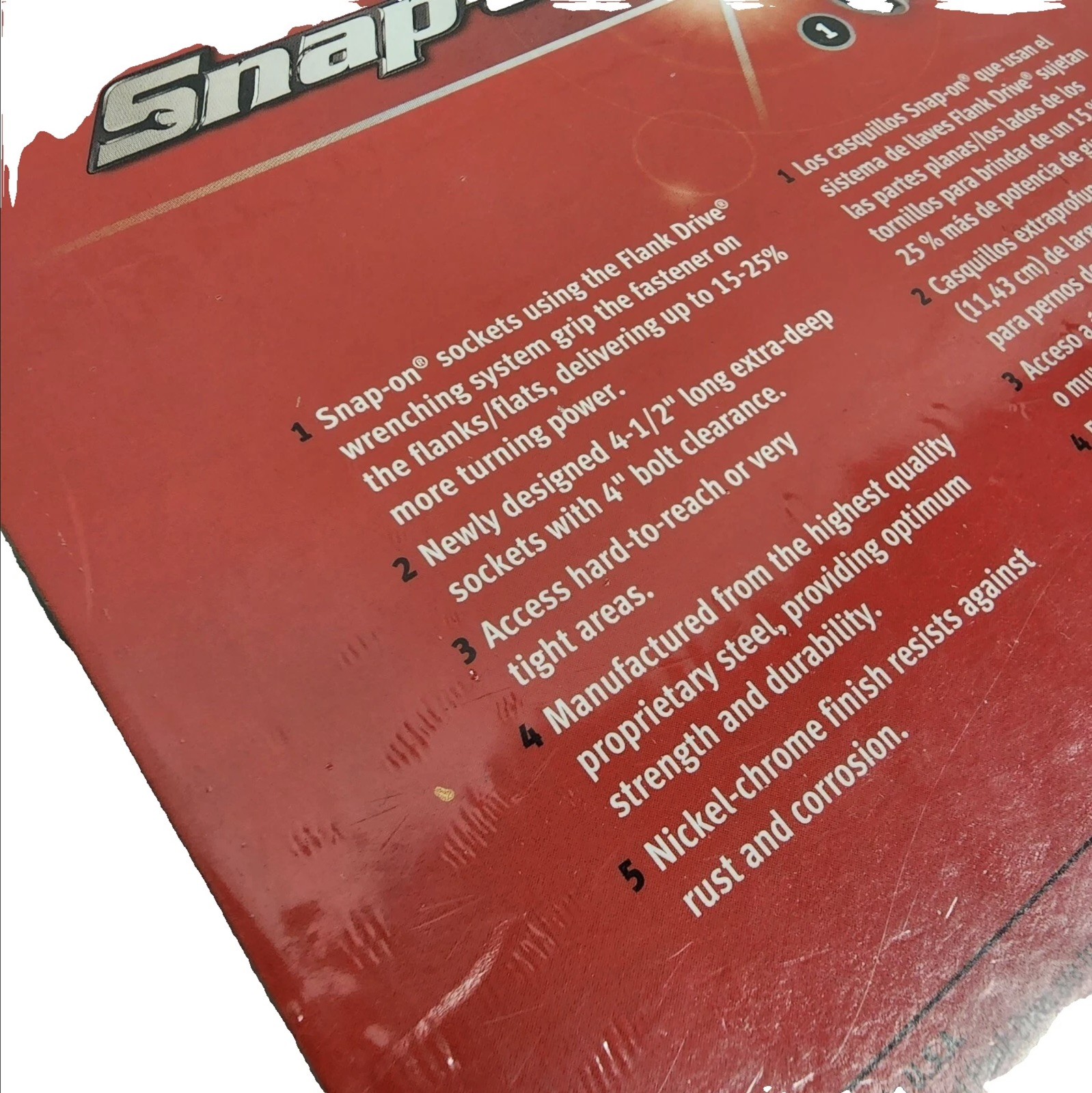 NEW Snap-on™ 1/4″ drive 7-15 mm 9pc 6-pt Extra Deep Socket SET 109STMML SEALED!