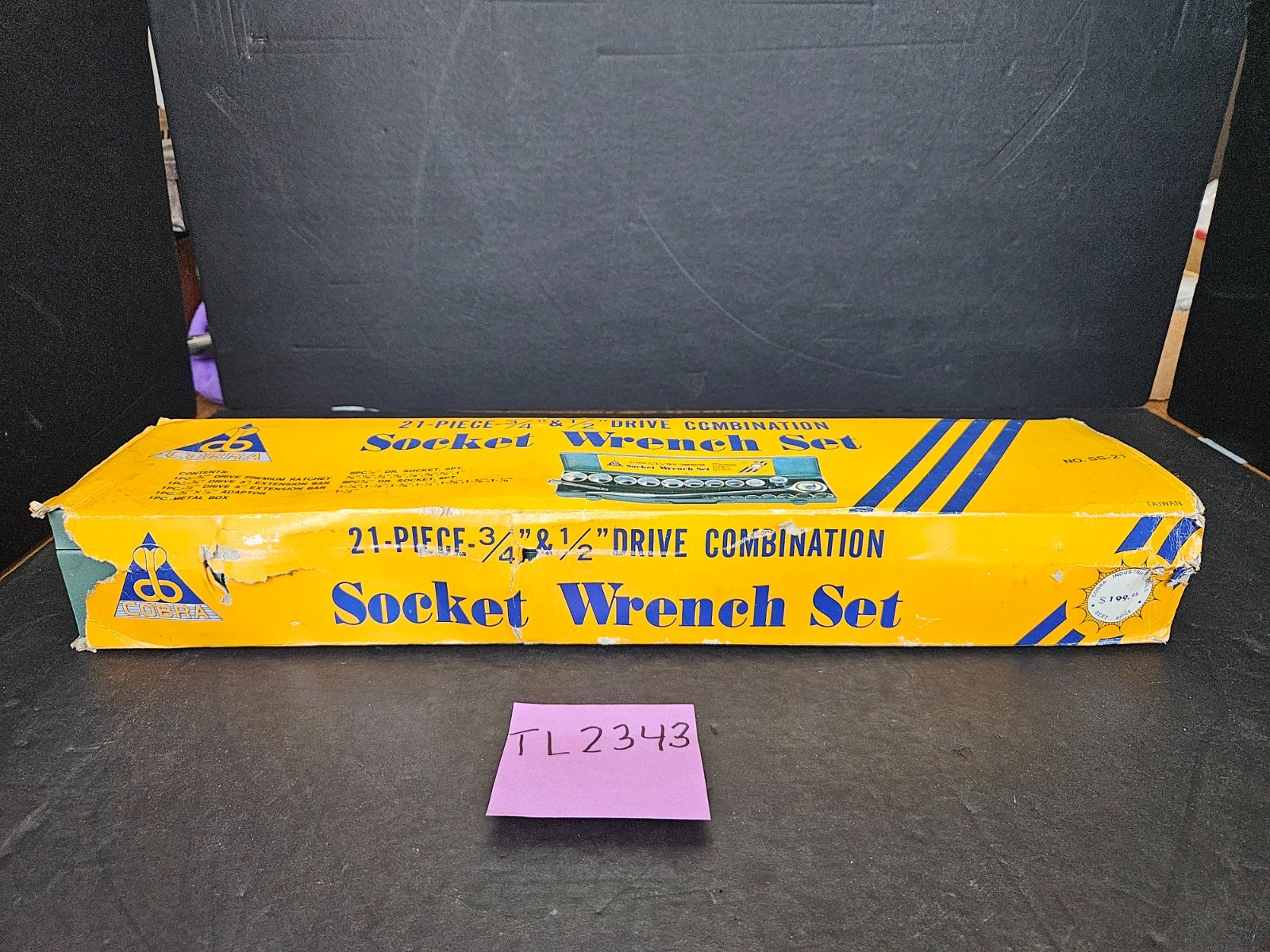 VTG COBRA TOOLS #SS-2121 PC 3/4″ & 1/2″ DR COMBINATION SOCKET WRENCH SET(TL2343)
