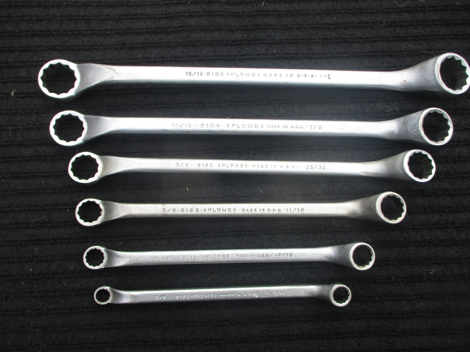 Plomb Plvmb offset box Wrench set 8180 to 8185 chrome set