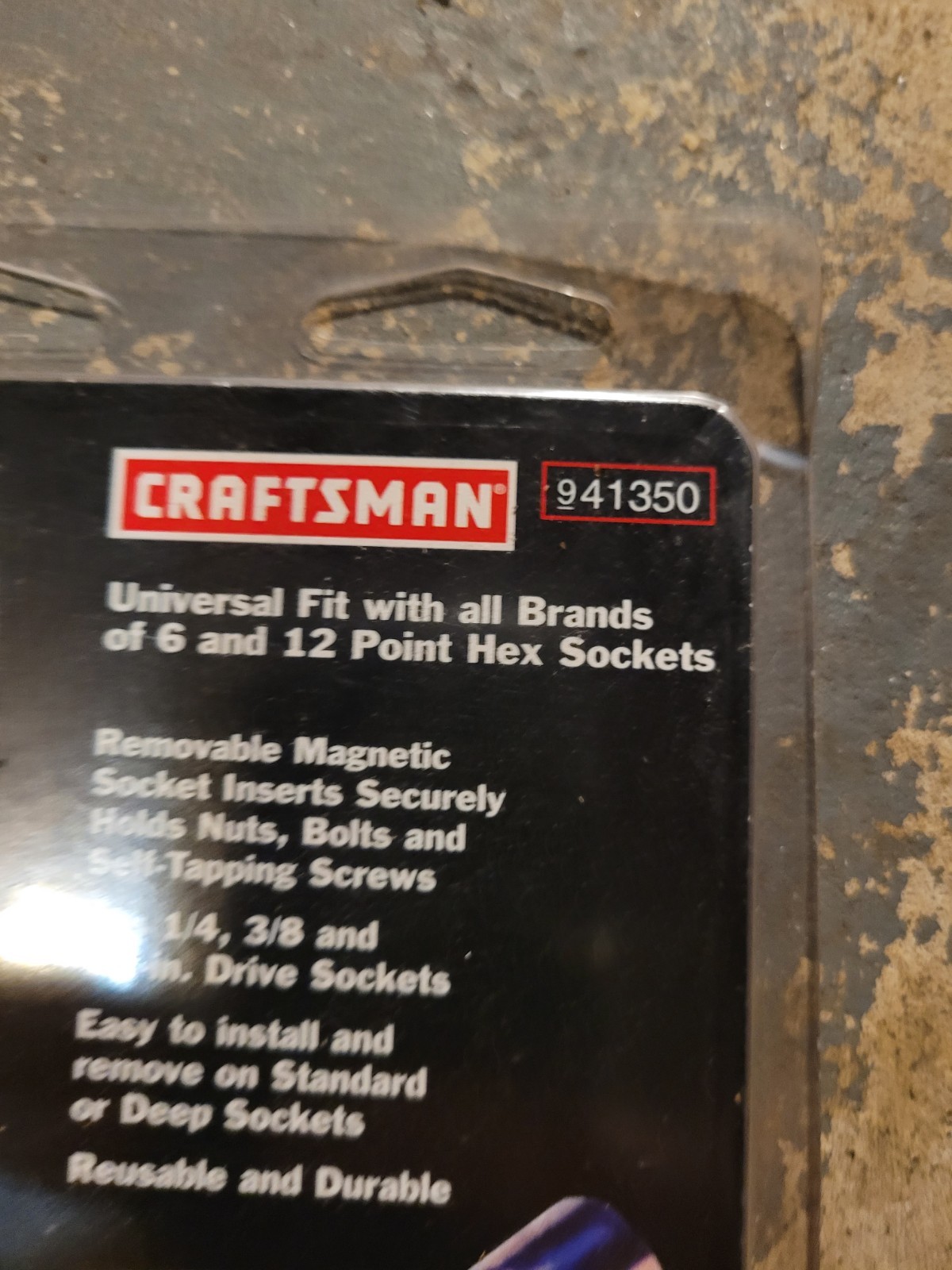Sears Craftsman 41350 10pc Metric Magnetic Socket Insert 10-19mm
