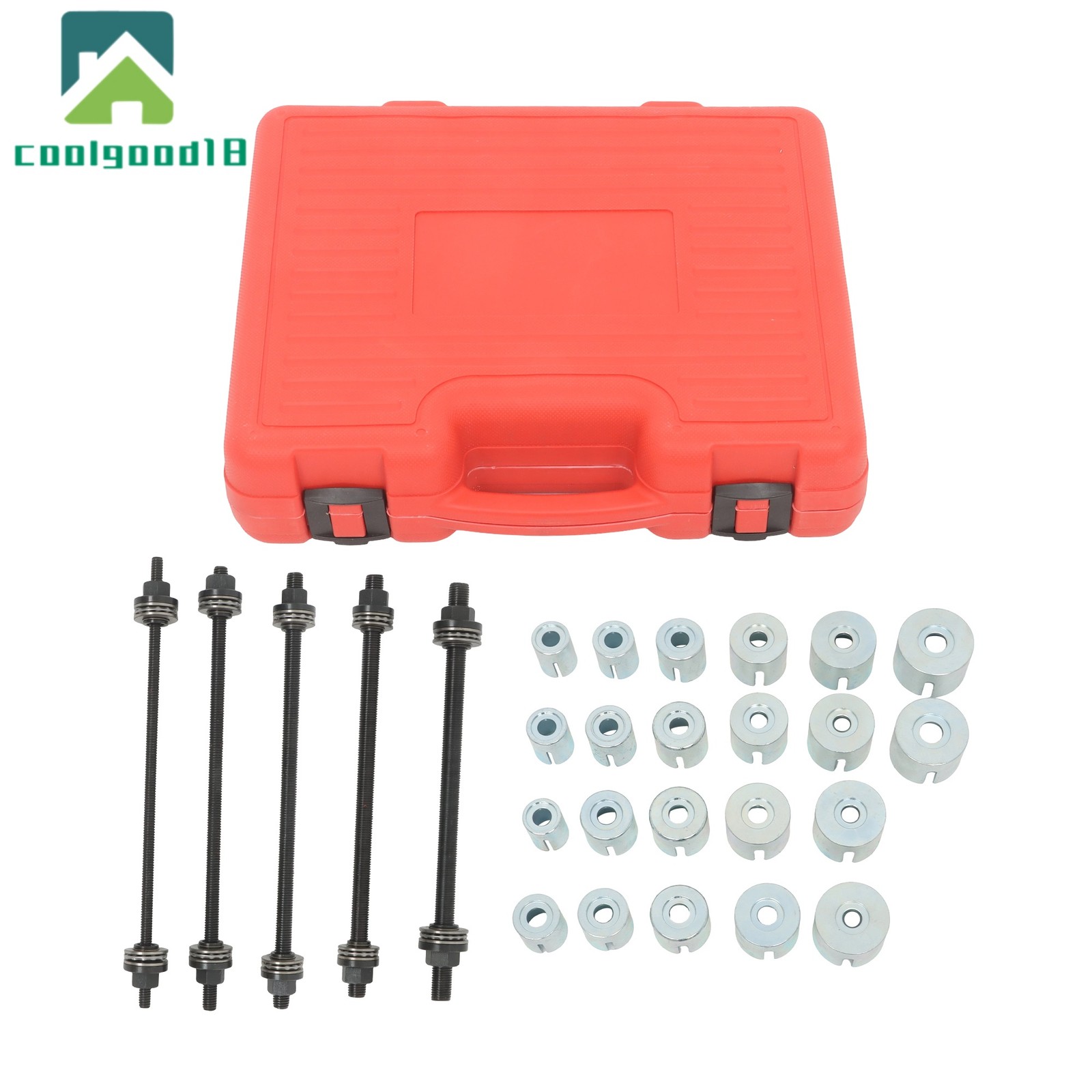 Universal Press and Pull Sleeve Kit Bush Bearing Removal Insertion Tool 27pcs