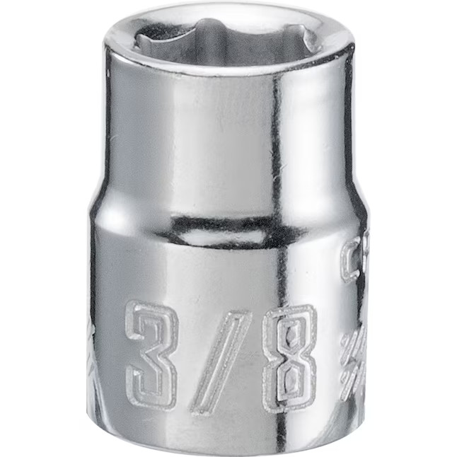 CRAFTSMAN CMMT43001 3/8-in Drive Standard (SAE) 3/8-in Shallow Socket Chrome