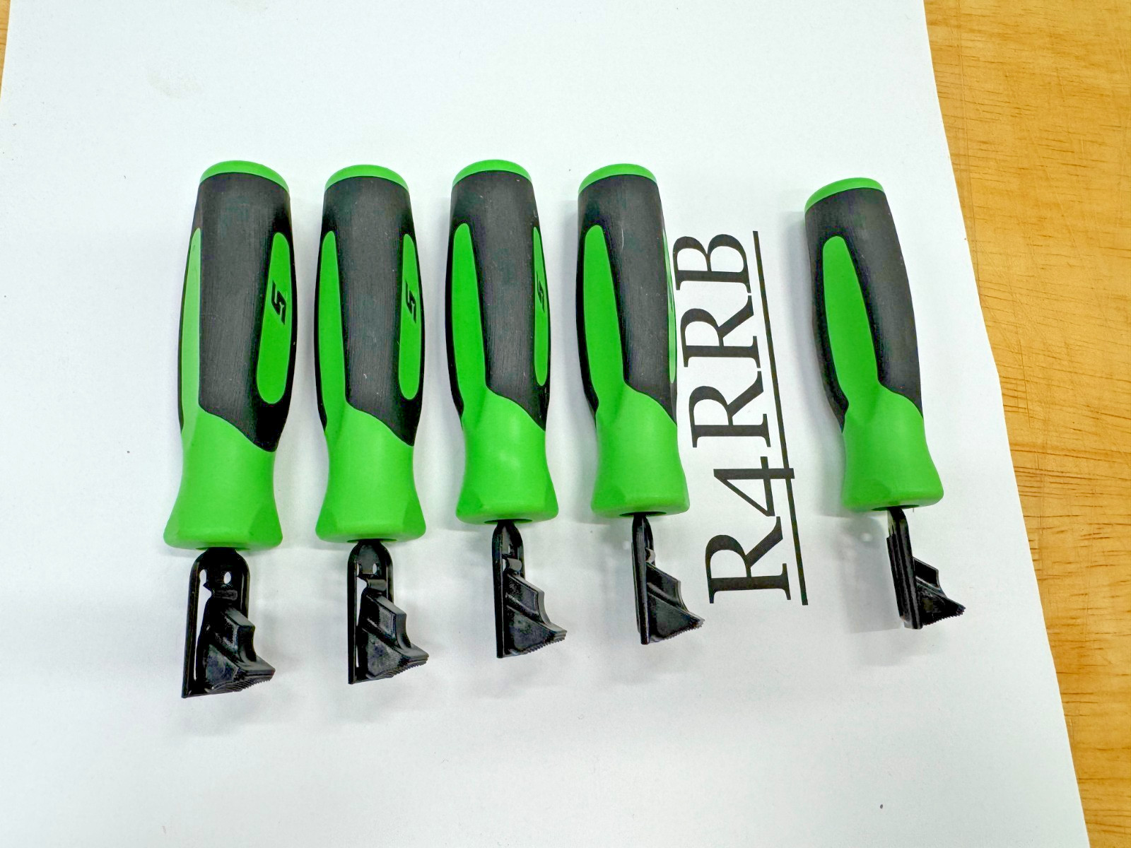 Snap-on Tools USA NEW GREEN Soft Grip Feeler Gauge Holders LOT SET FB336-1Gx5