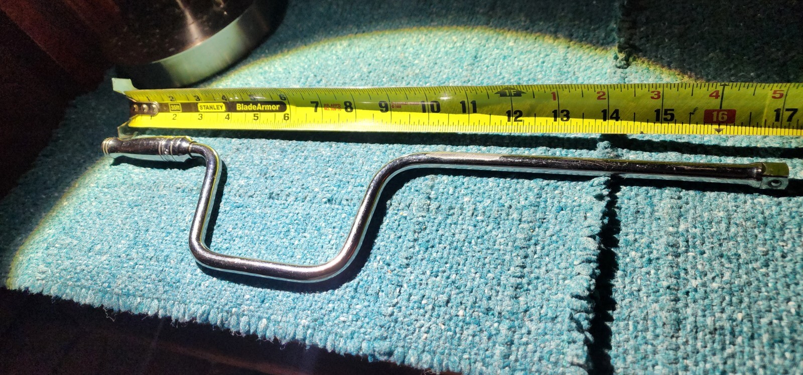 Vtg Snap On 17″ Speed Handle Wrench 3/8″ Drive F4LB USA Made Light Grind Mark.