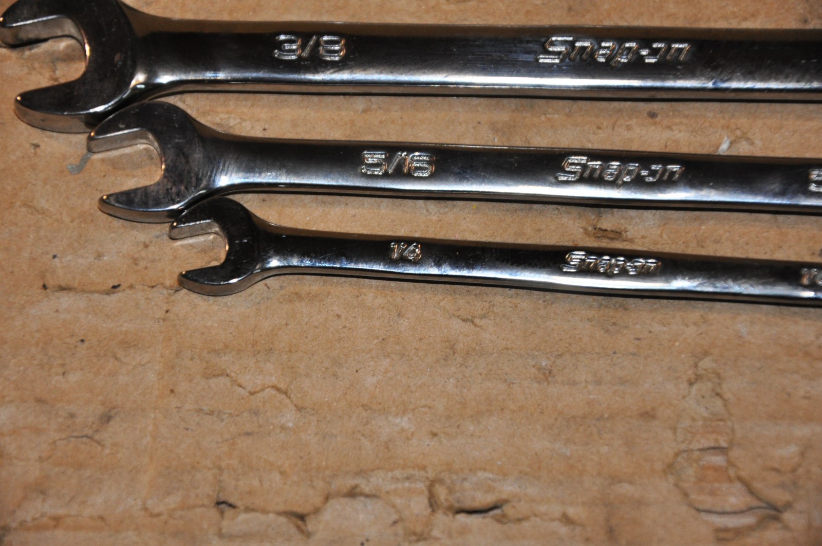SNAP-ON Ratcheting Wrench NON Reversable 0° 1/4,5/16,3/8,7/16,1/2,9/16,5/8