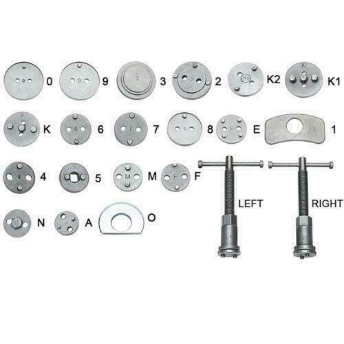 USA Heavy Duty Disc Brake Caliper Tool Set & Wind Back Kit CAR DISC TOOL 22PCS