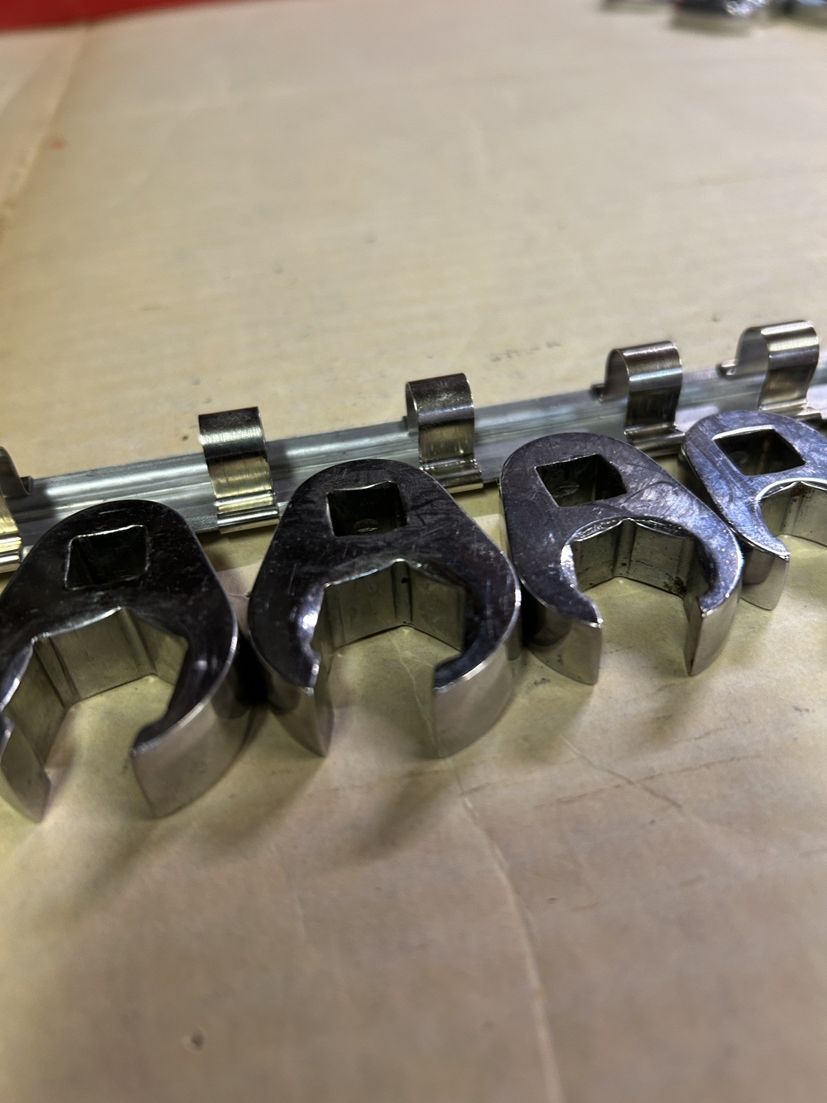 Snap On 8 pc 3/8″ Drive Metric Crowfoot Flare Nut Socket Set 9-18mm 210FRHMA