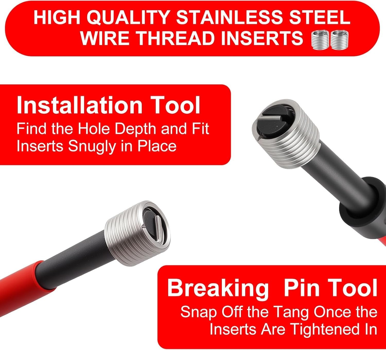 M6 Thread Repair Tool Set with HSS Drill Bits – Ergonomic Carry Case Included