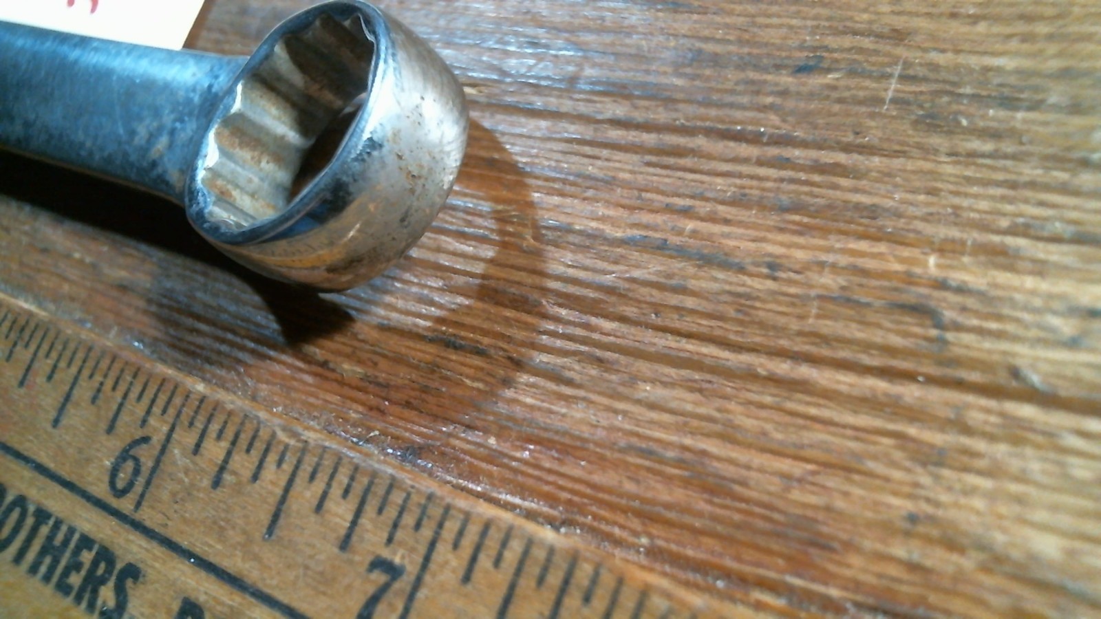 J9 Snap On USA 5/8 SAE 12 Point BOX/OPEN/ Wrench OEX-200 OWNER MARK