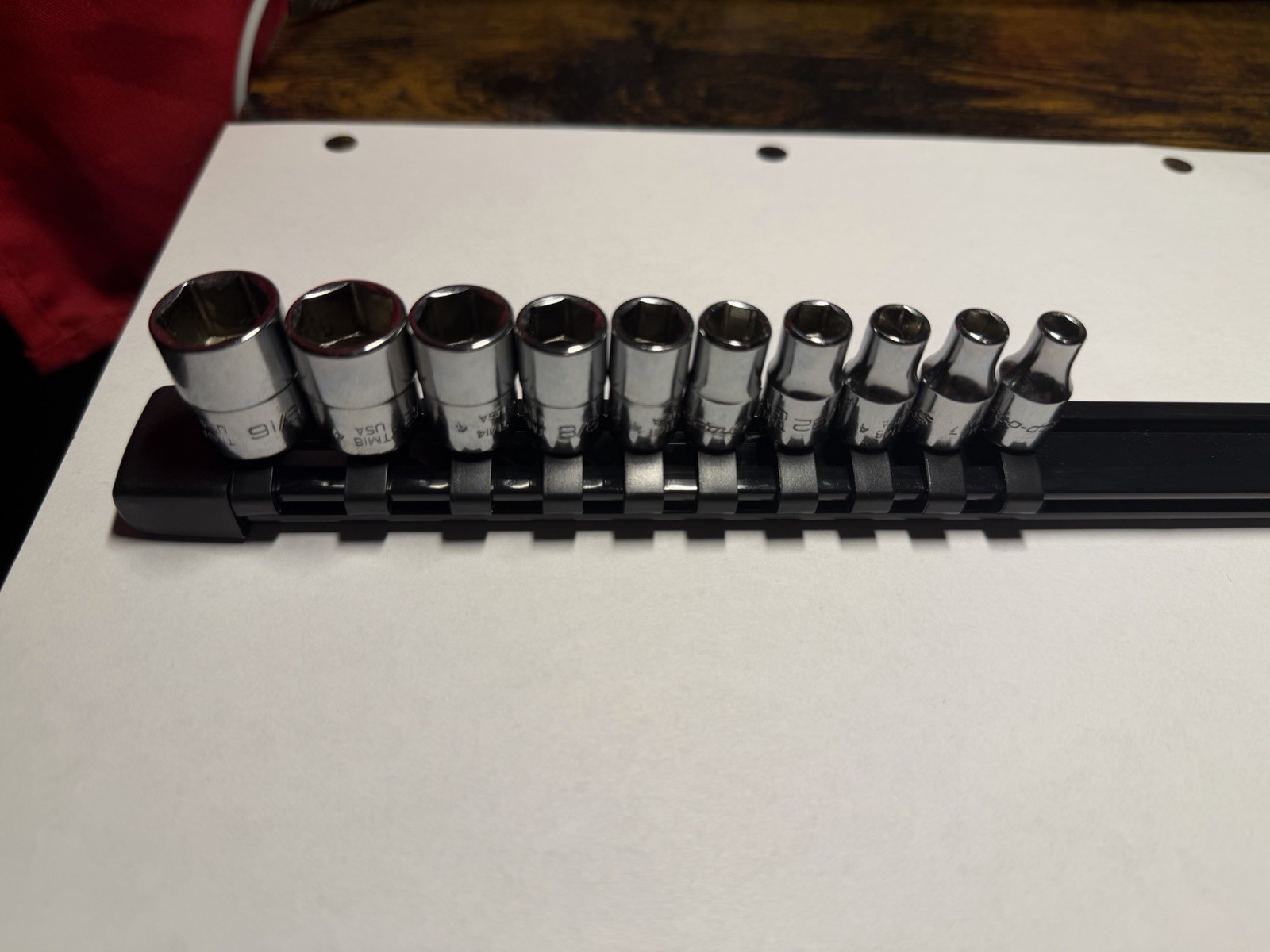 Snap-on Tools USA NEW 20pc 1/4″ Drive 6PT SAE Shallow Deep Socket Set 120STTM