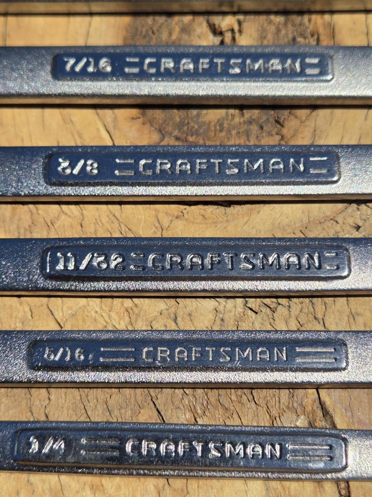 Vintage Craftsman VA USA 13pc SAE 6 Point Combination Wrench Set 1/4″-15/16″ EUC