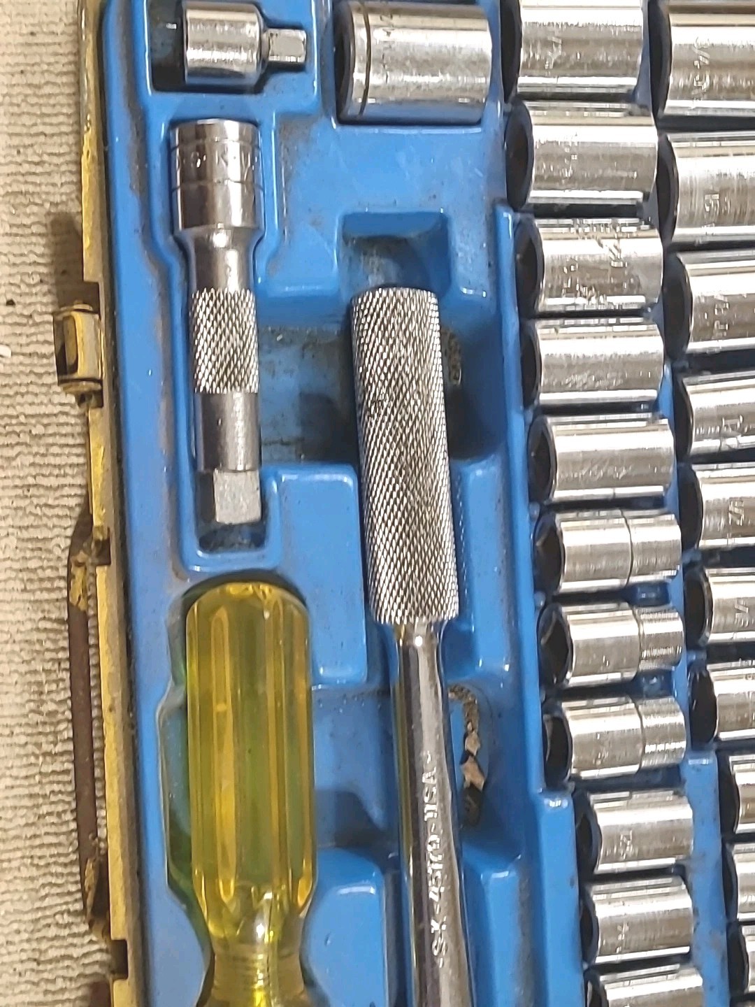 Royal Tools 40 Piece SAE & Metric Ratchet Socket Vtg Tool Set No 275 & S-K TOOL
