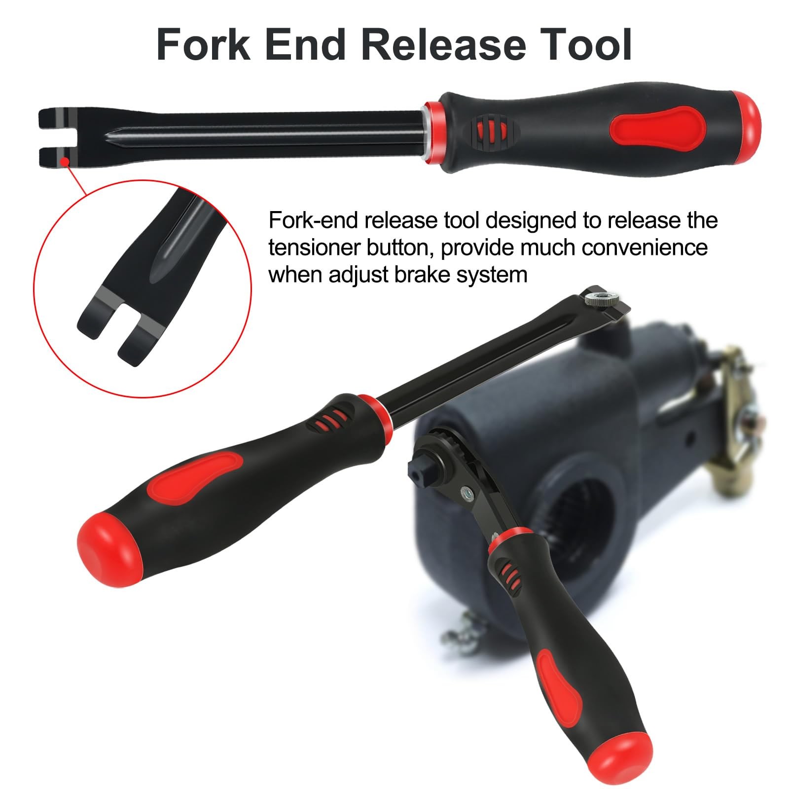 Brake Adjustment Tool Set 5/16″ Ratcheting Wrench for Semi Trucks 2-Piece