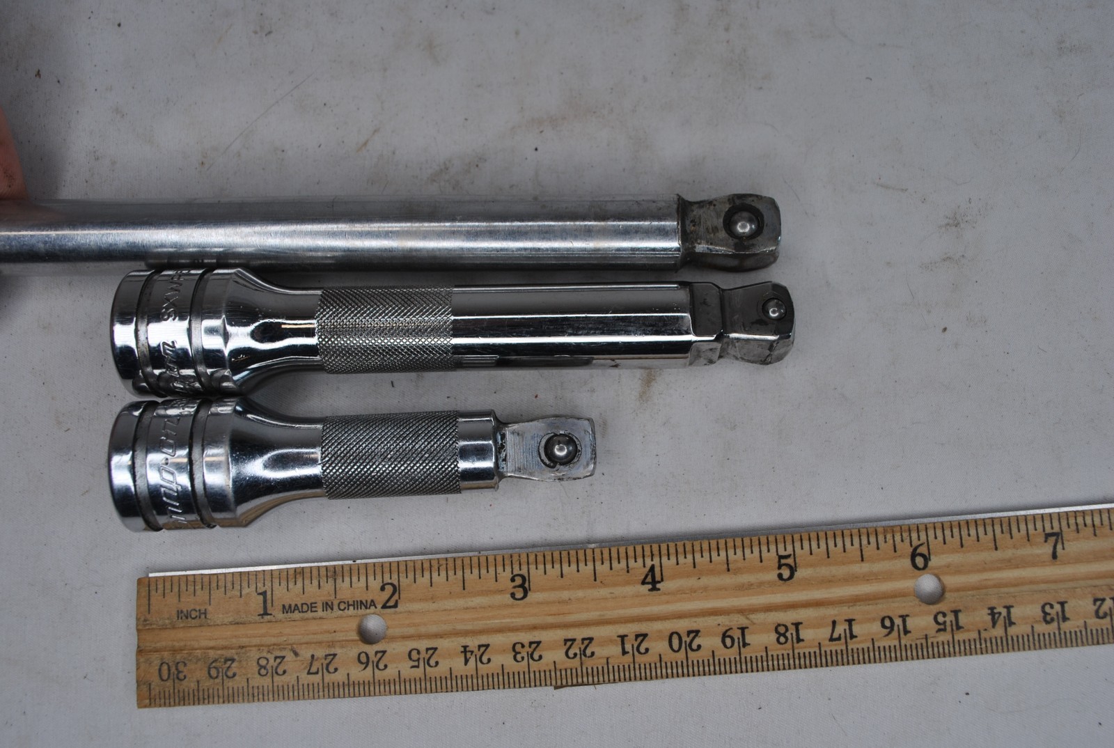 Snap On 1/2″ Drive Lot Of Three 3”-5”-10”Chrome Wobbler Ball Extensions USA Lot