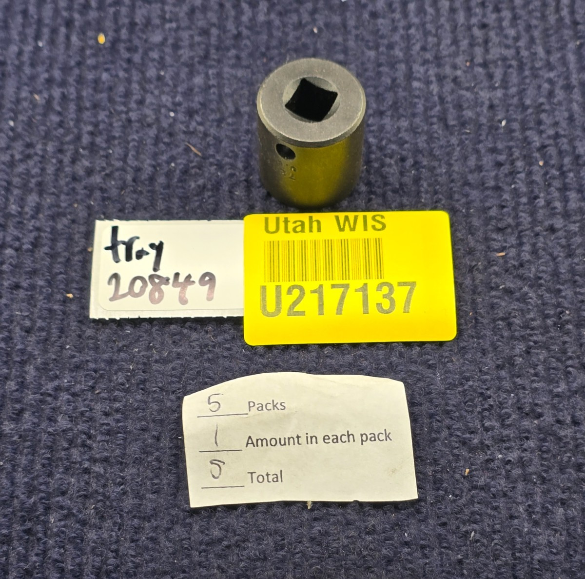 (QTY 5) Proto 7218M 3/8-inch Drive 6-Point 18mm Metric Standard Impact Sockets