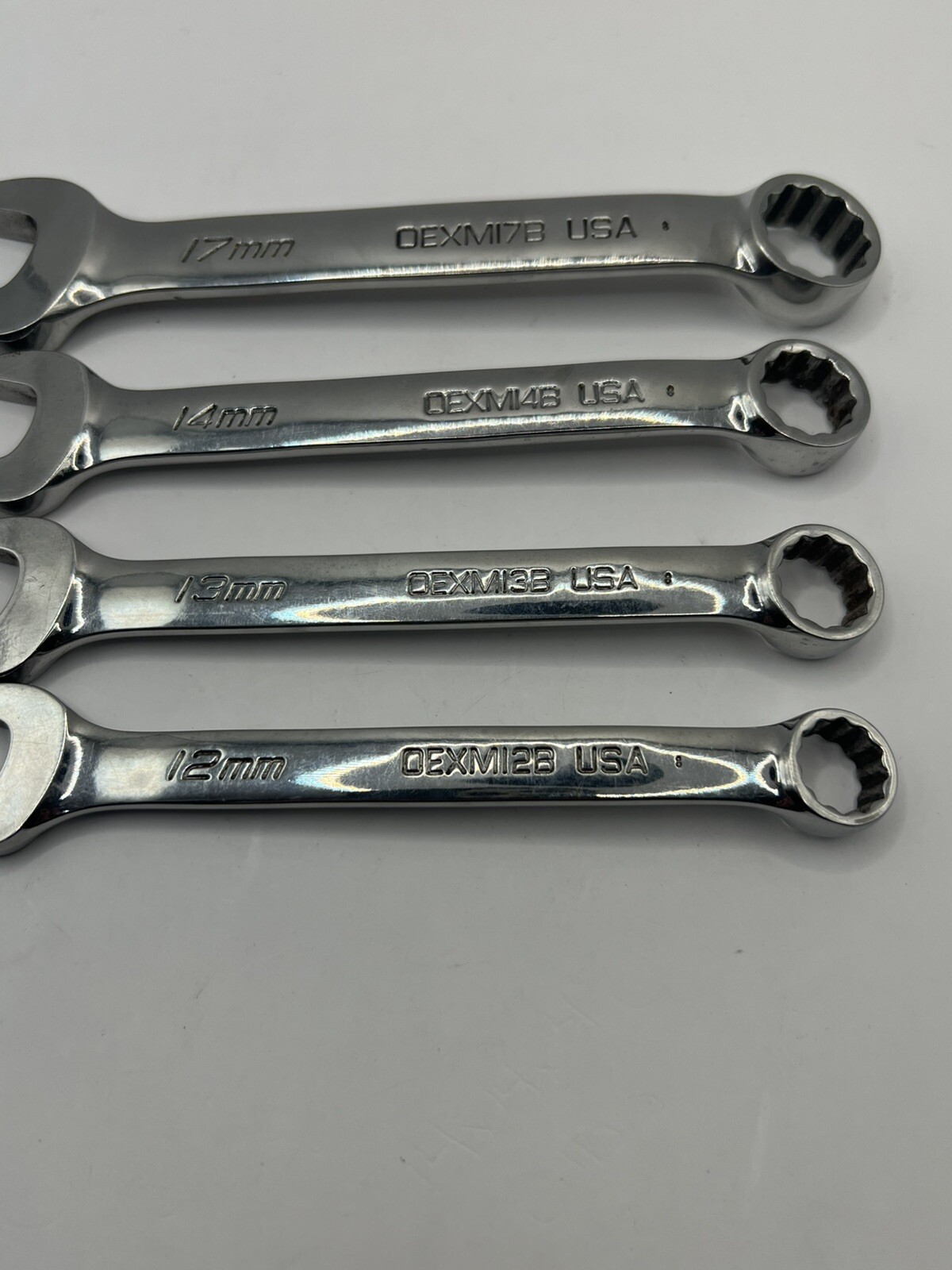 SNAP ON OEXM 4pc 17mm 14mm 13mm 12mm METRIC WRENCH SET