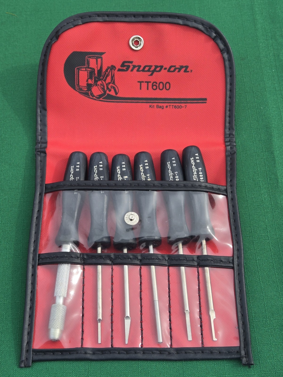 New Snap-on Tools TT600 Electric Harness Wire Disconnect 6 pc Tool Kit w/ Pouch