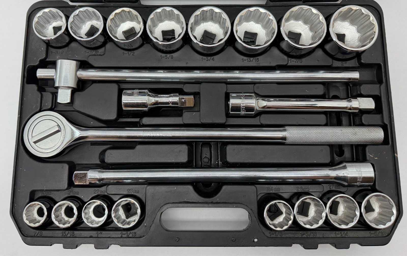 Master Mechanic 21pc Socket Set w/ Ratchet Socket Set Mechanics Tool