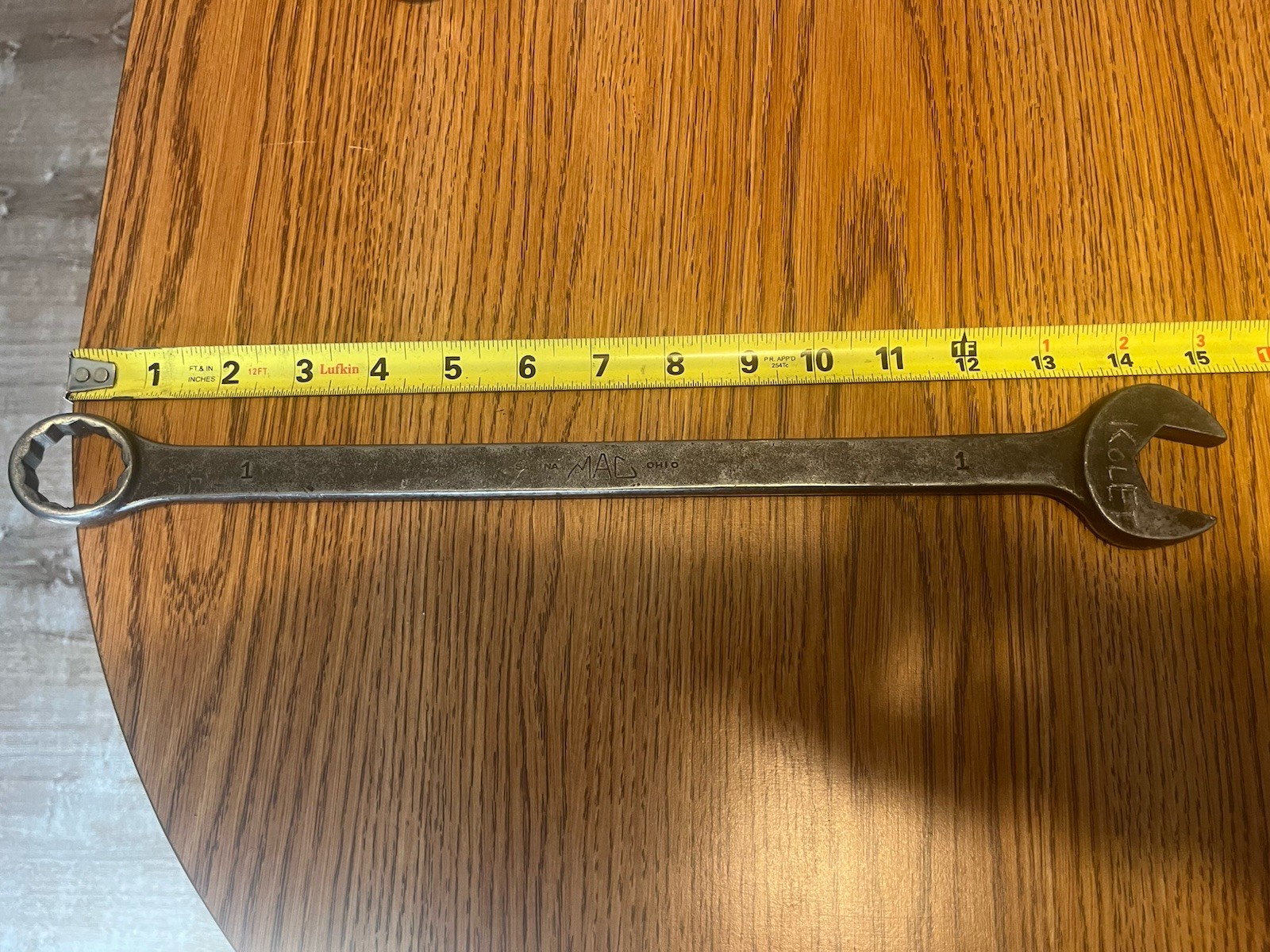 1″ open end box wrench MAC 12pt 15 inches long