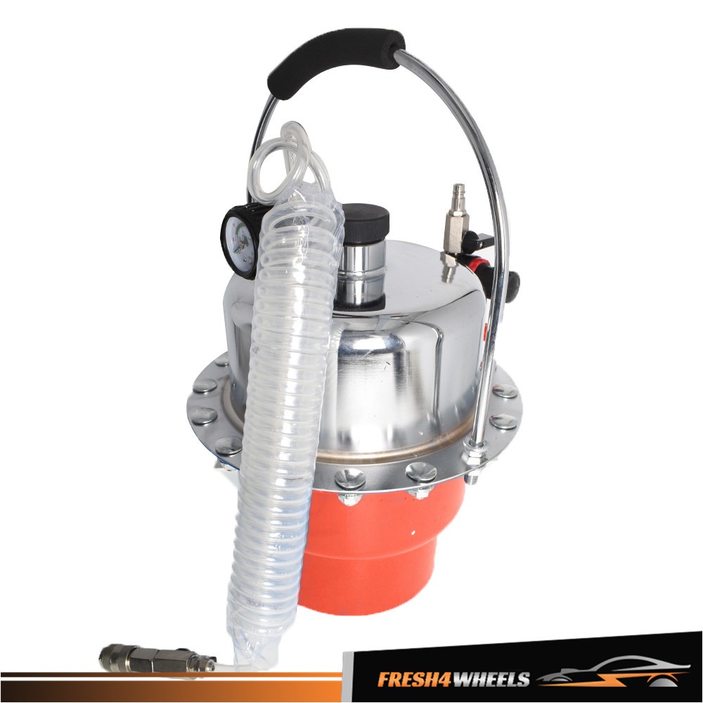 Portable Pneumatic Air Pressure Kit Brake & Clutch Bleeder Valve System Tool Set