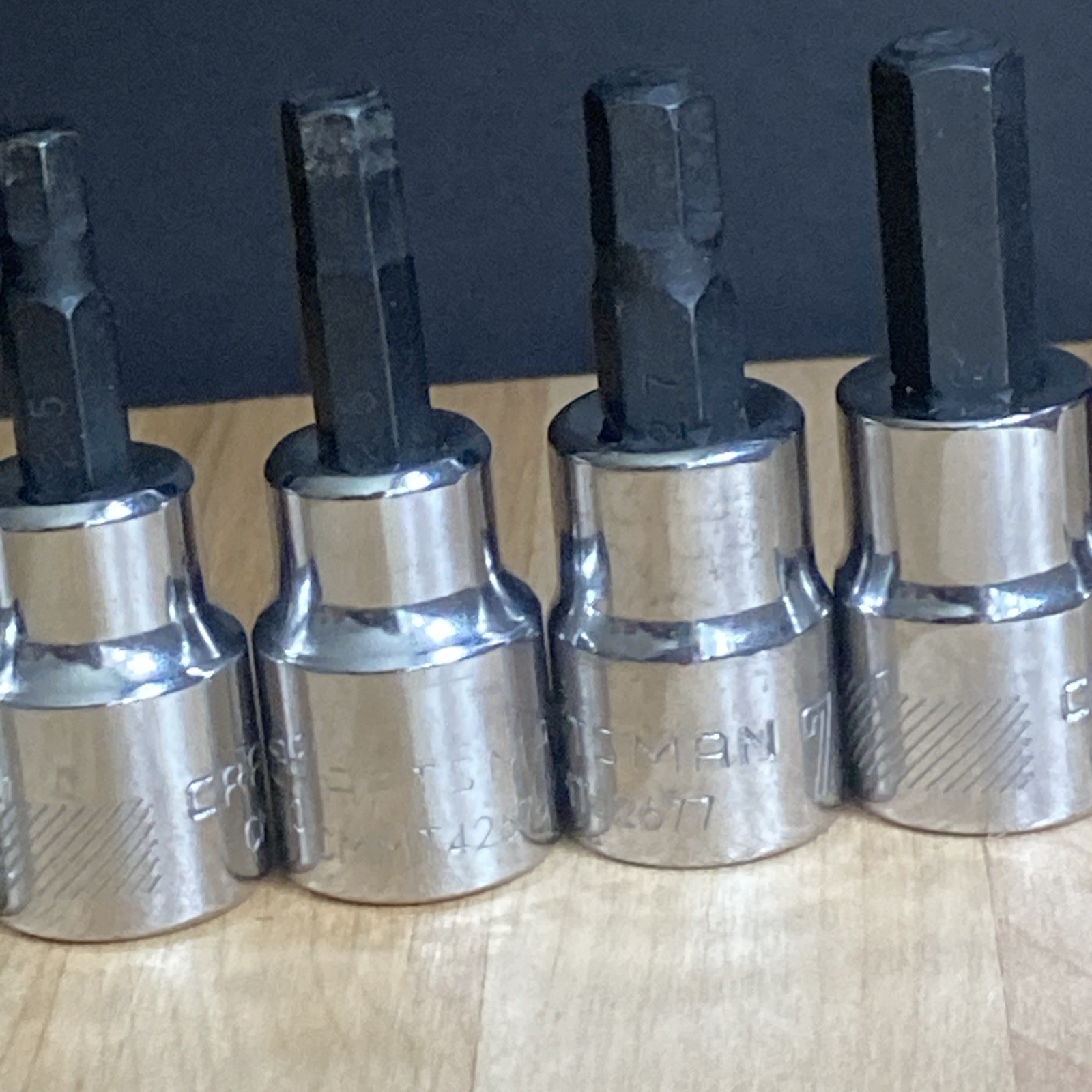 CRAFTSMAN Metric 6 Pc Hex Bit Socket Set 3/8″ Drive 34448 Allen Hex Set
