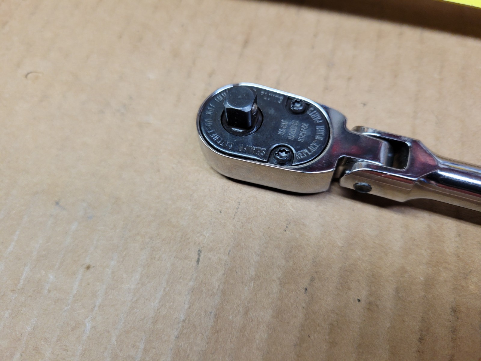 Snap-on USA 1/4″ Drive 100 Year Gray Hard Handle Flex Head Ratchet No THLFD72