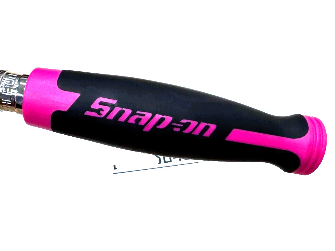 Snap-on Tools ELECTRIC PINK 3/8″ Drive Soft Grip Long Flex Ratchet FHLF100EP NEW