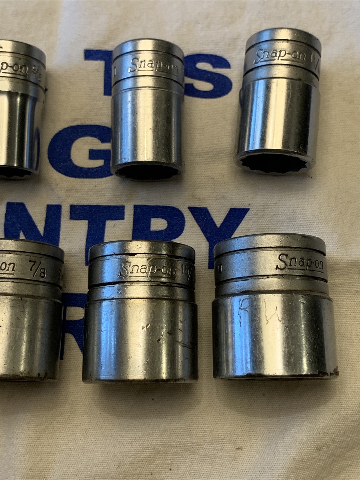 Snap-on 1/2″ Drive 10pc SAE 7/16″ to 1″ 12pt Shallow Socket Set SW Series