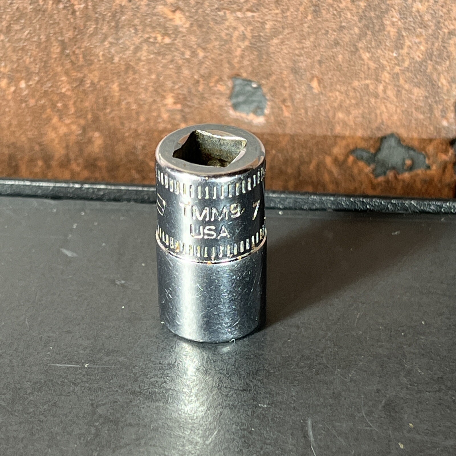 Snap On USA 9mm 6 Point 1/4″ Drive Shallow Socket TMM9 Metric 9 MM Chrome