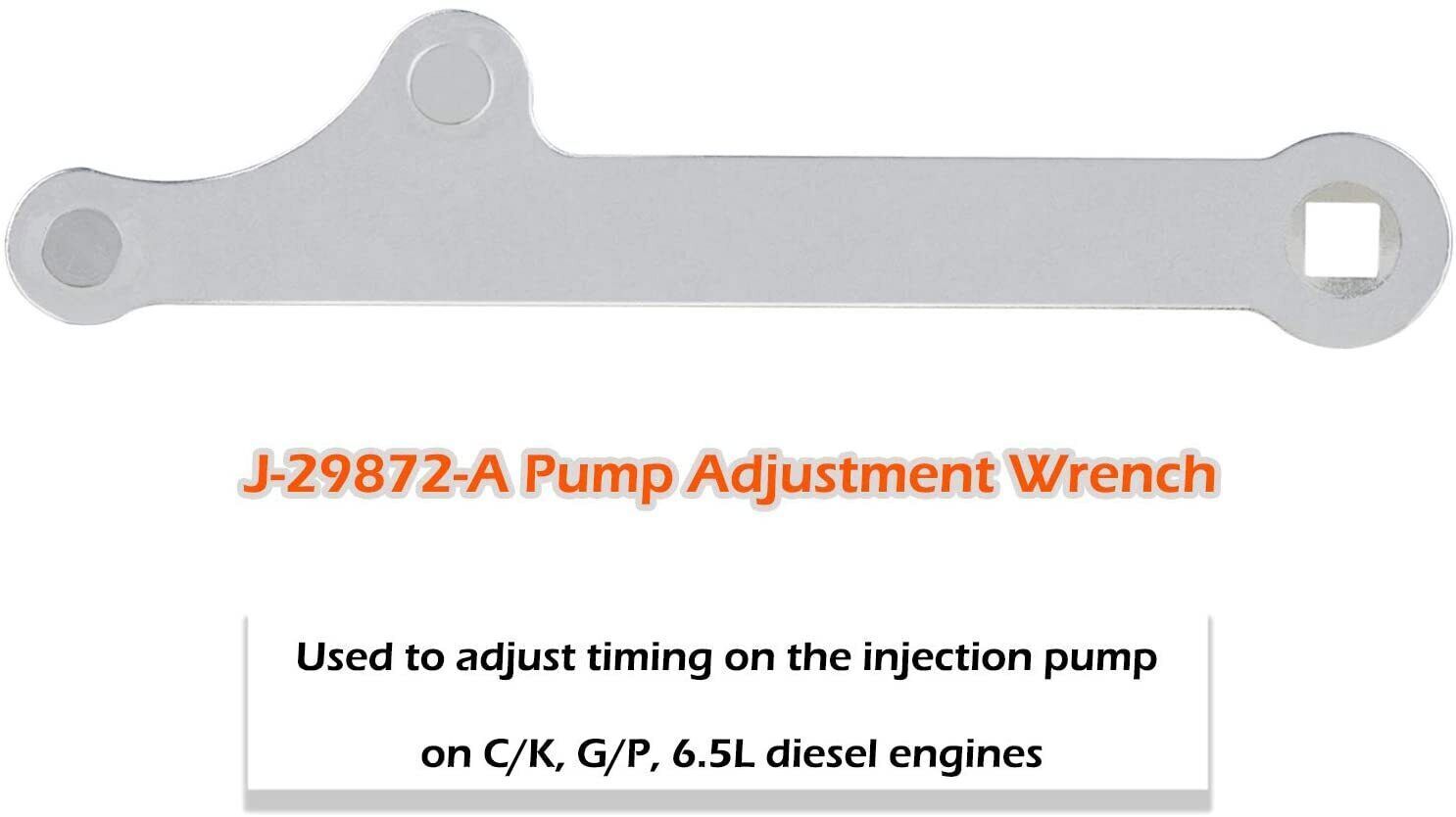 J-29872-A Injection Pump Adjusting Wrench for Diesel Engines 6.2 6.5L 1/2″ Drive
