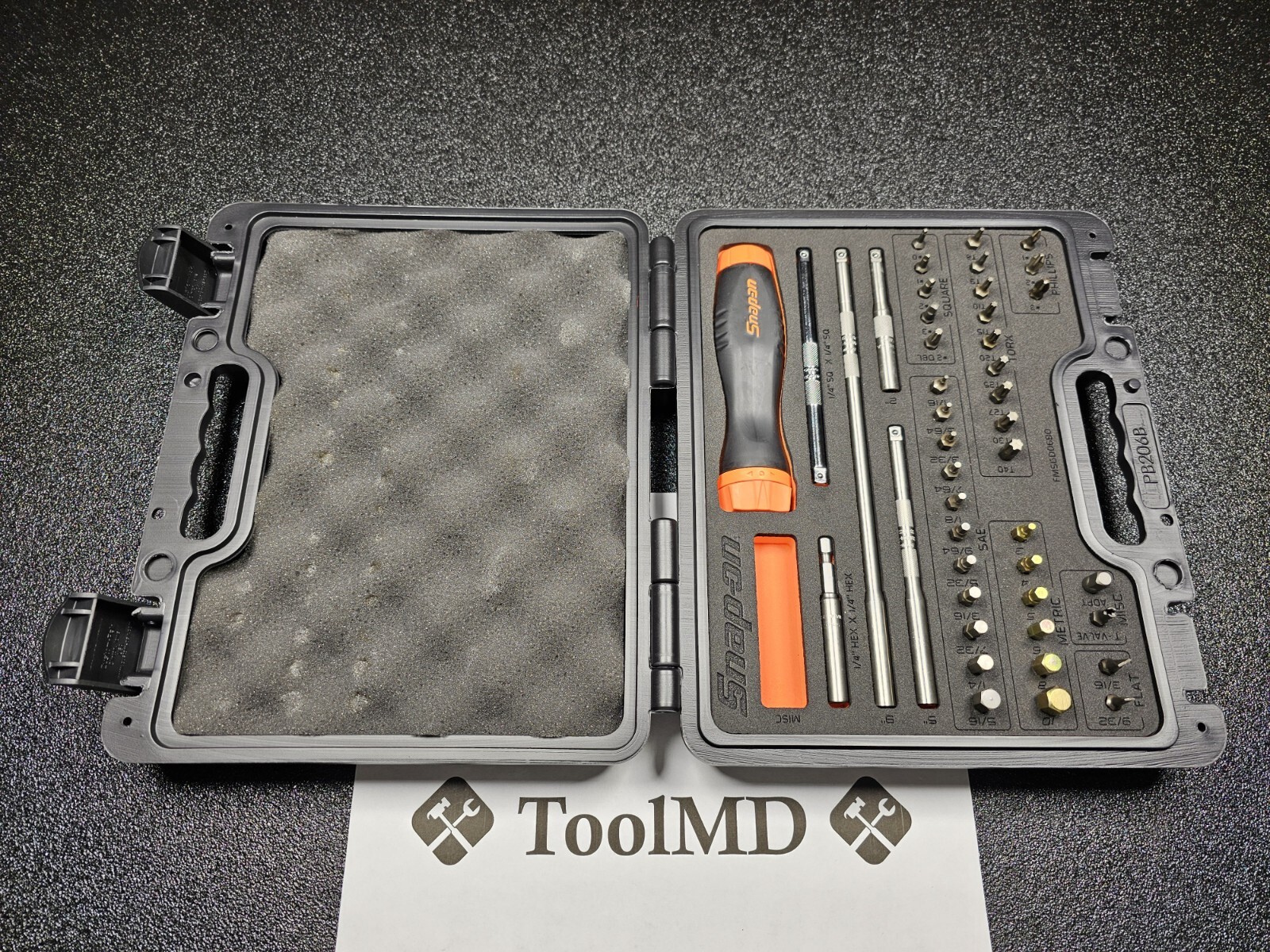 Snap-on Tools USA NEW ORANGE Ratcheting Screwdriver Master Set w/Case SGDMRC44FO