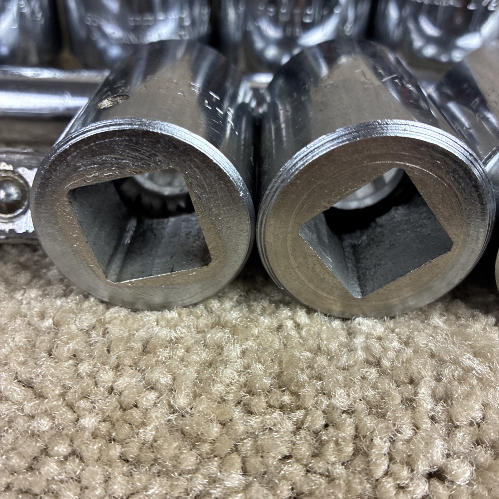 PROTO 3/4 Drive Flex Head Breaker Bar ,11 Sockets ,Craftsman Extension SAE