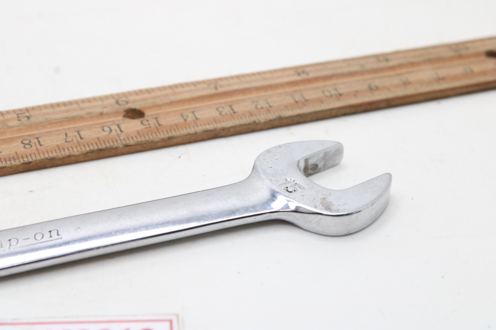 Snap-on VOM1415 14mm x 15mm Metric Open End Chrome Wrench 6-7/8″ USA