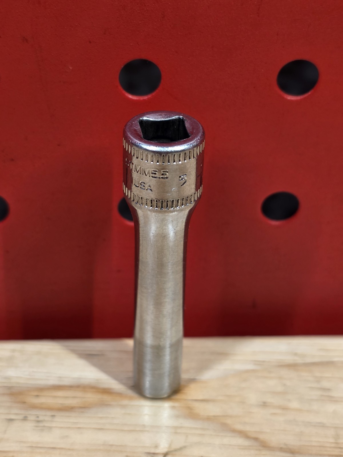 Snap-on Tools STMM5.5 5.5mm 1/4″ Drive Metric 6-Point Deep Chrome Socket USA