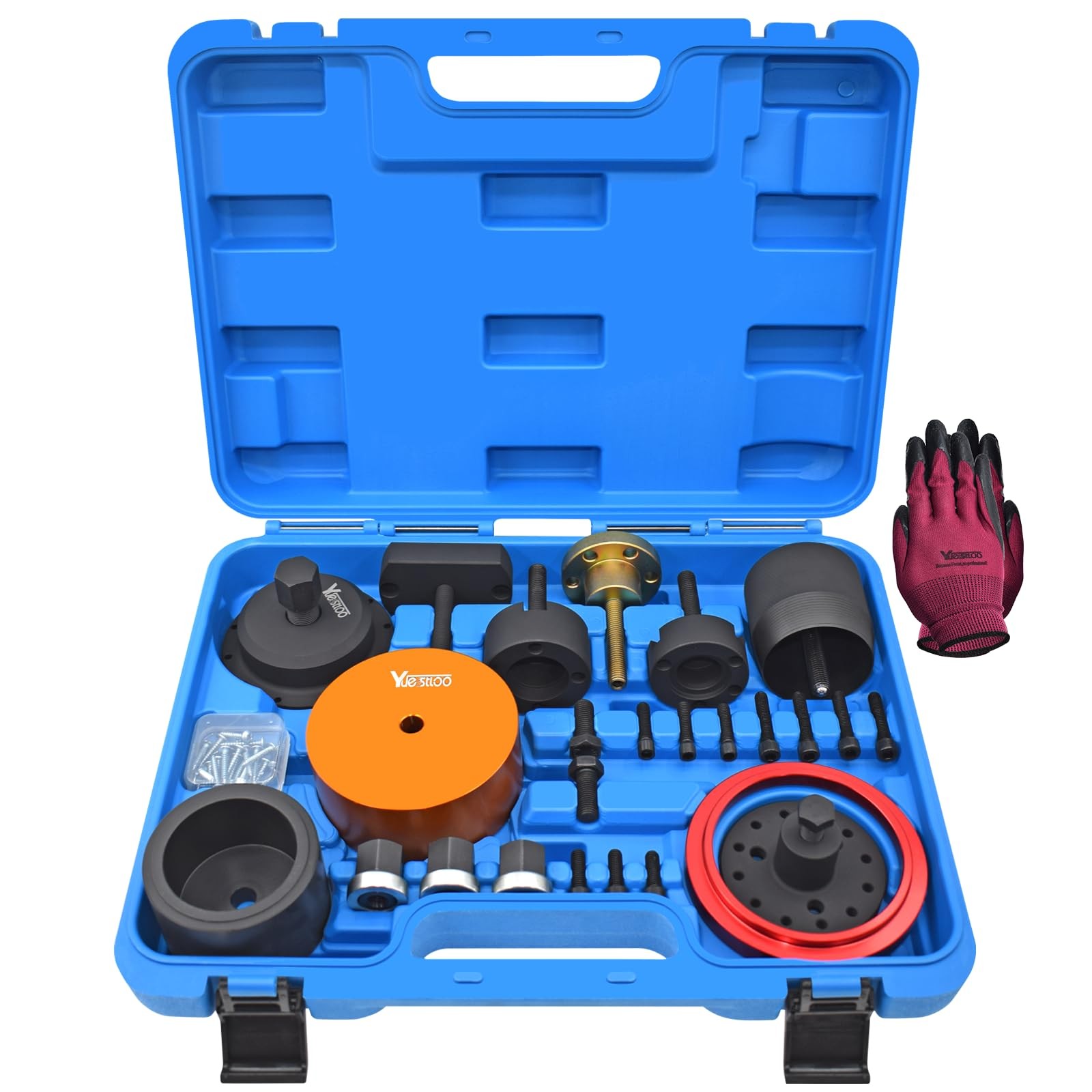 Yuesstloo Crankshaft Front Rear Oil Seal Remover Installer Kit, Blue Case