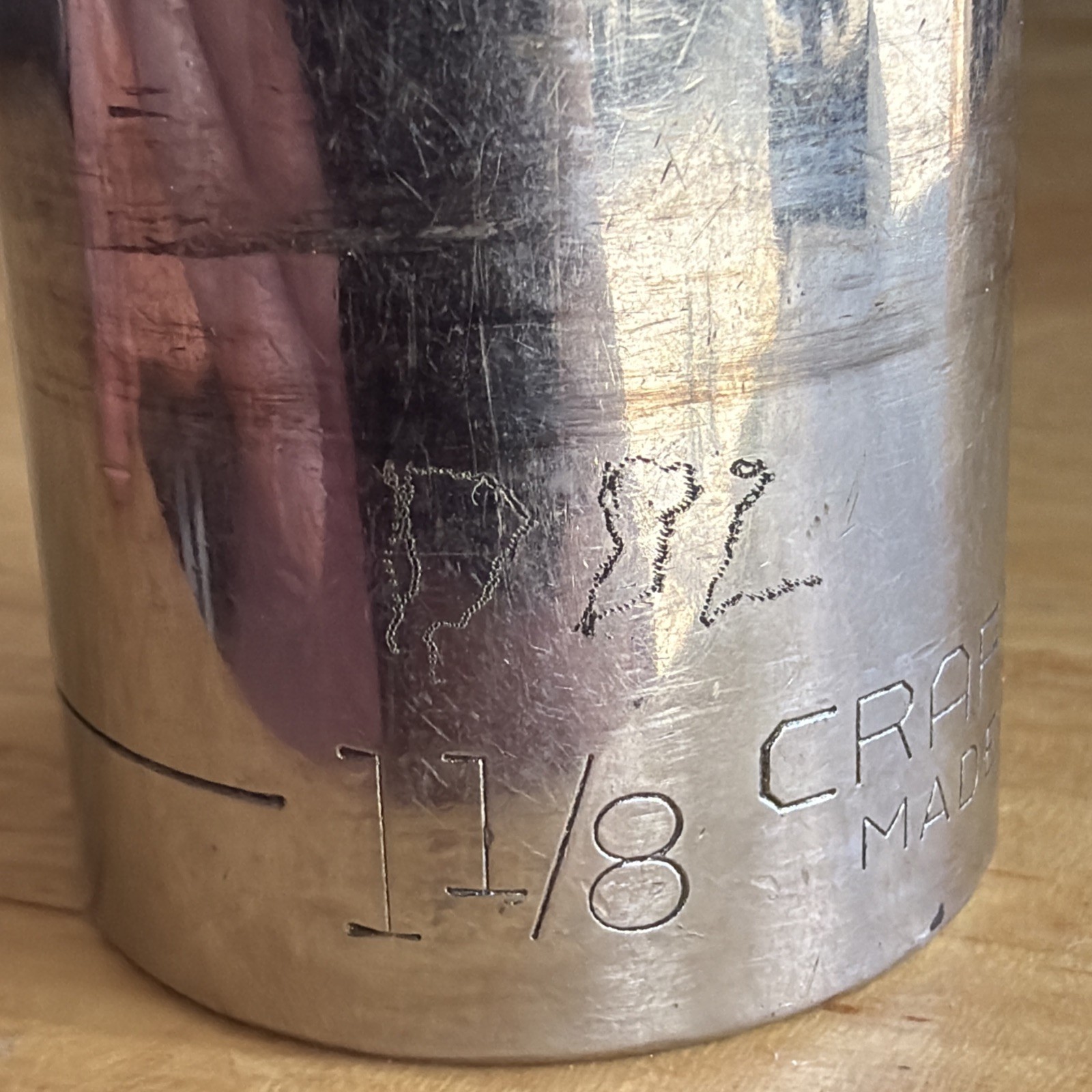 Craftsman 1-1/8″ Shallow Socket 1/2″ Drive 6 Point G Series 44068 USA READ!