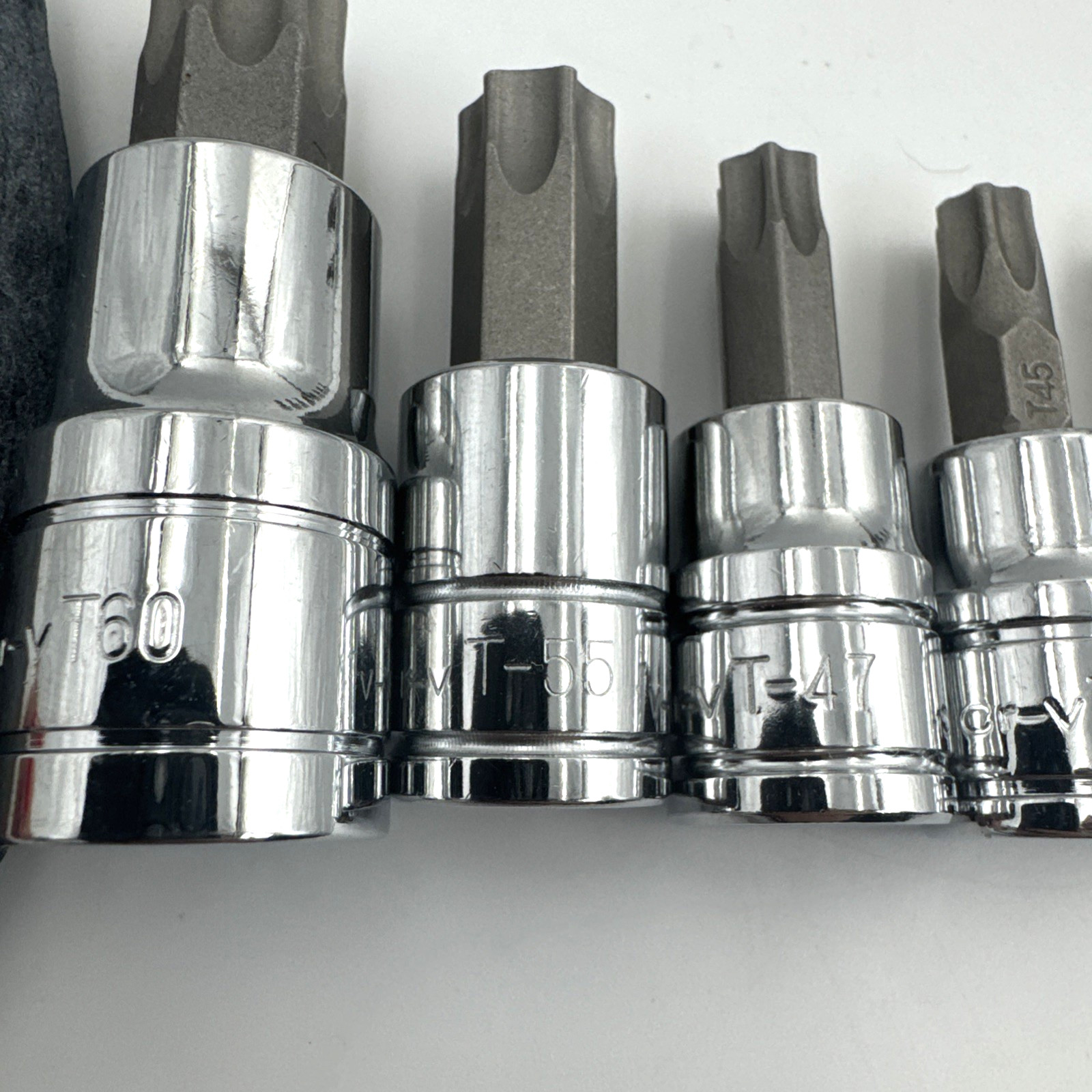 Powewrbuilt SAE Metric 16pc Lot Bit Torx Sockets see photos for sizes