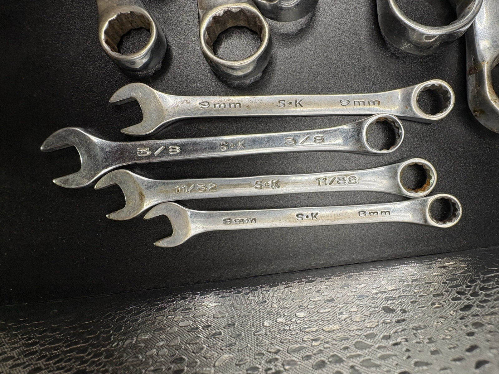 S K wrench Lot Of 16 Various Size Wrenches
