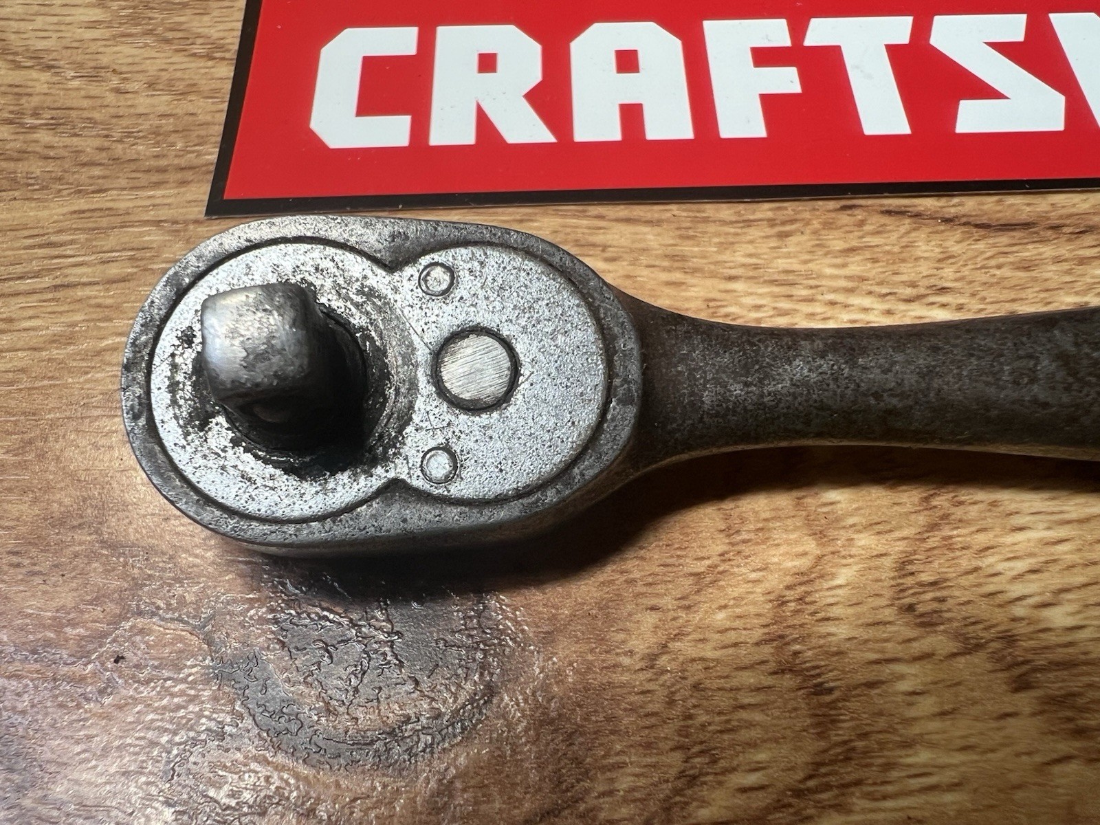 Vintage Craftsman 1/4″ Drive =V= Series Ratchet 5″ Long Forged Made in USA