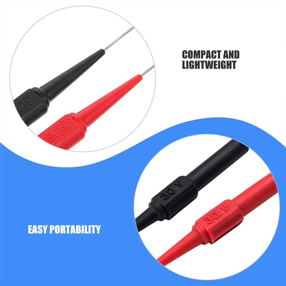 2 Pcs Stainless Steel Insect Pins Back Probe Kit Automotive Test Leads Light