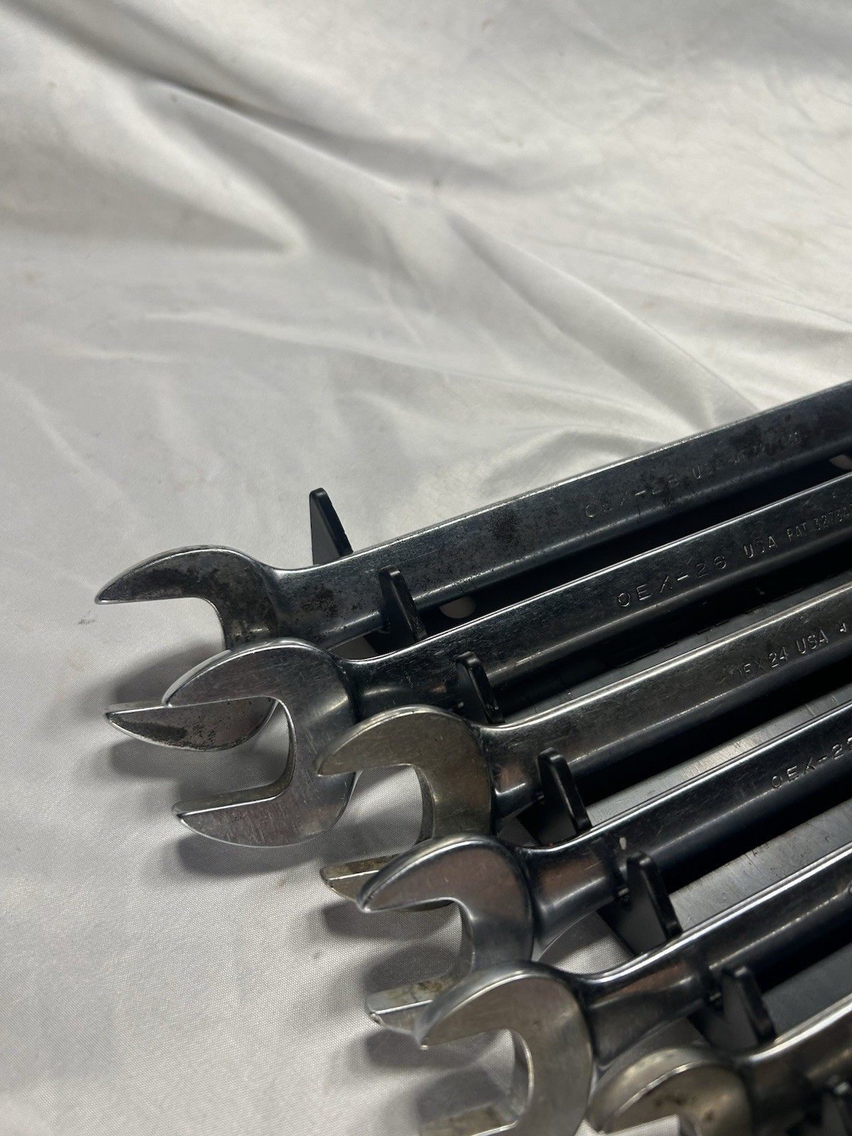 Snap-On OEX711B – 9 Pc – 12pt SAE Flank Drive Wrench Set 3/8″ to 15/16”