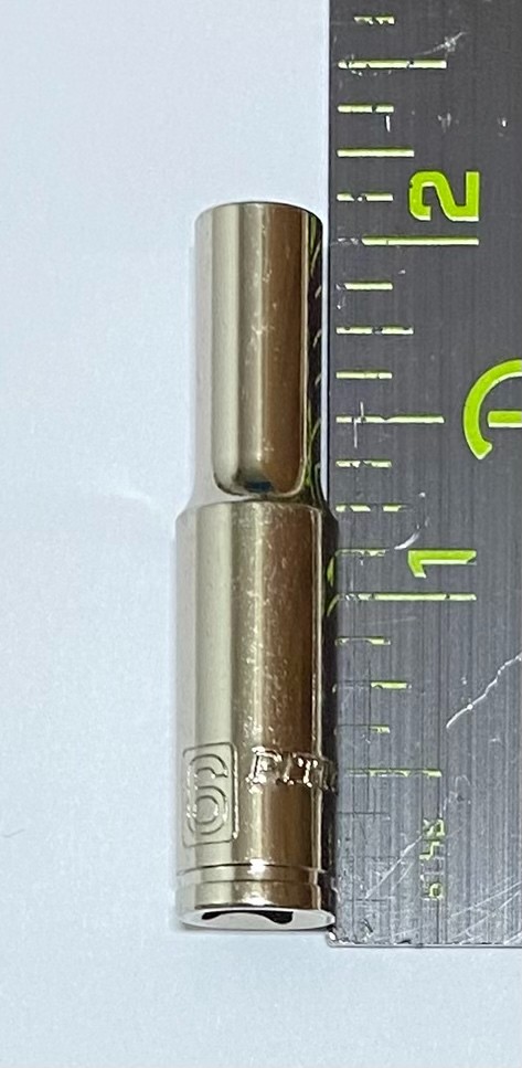 Pittsburgh Pro 6mm 1/4″ Drive 6 Point Metric Deep Socket 2 inches Long