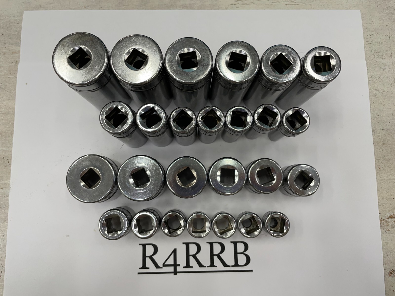 Snap-on Tools NEW 3/8″ Drive SAE Shallow Deep 12 Point Socket Double BONUS Set