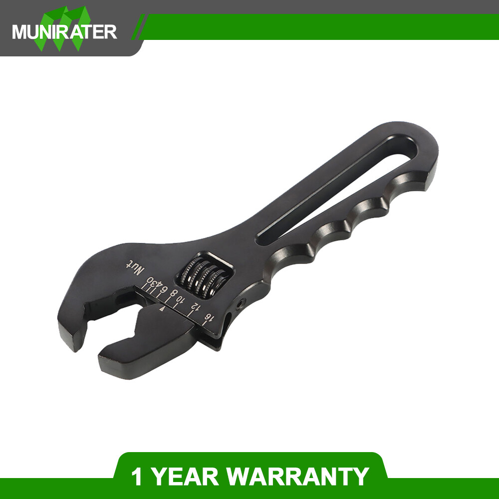 Fits For Hose End Fitting Black Aluminum 3AN-16AN Adjustable Wrench Tool Spanner