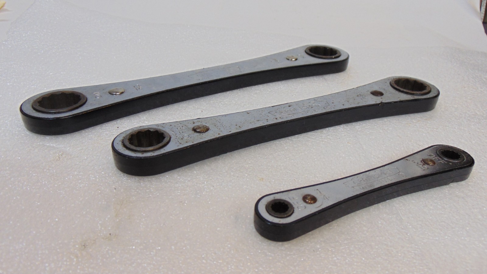 Craftsman Double Box End Ratcheting SAE Wrench USA 1/4 5/16 5/8 3/4 13/16 7/8